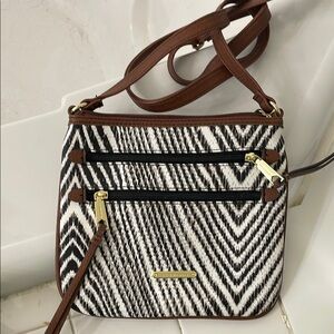 Brown and Black Patterned Crossbody Bag. Liz Claiborne